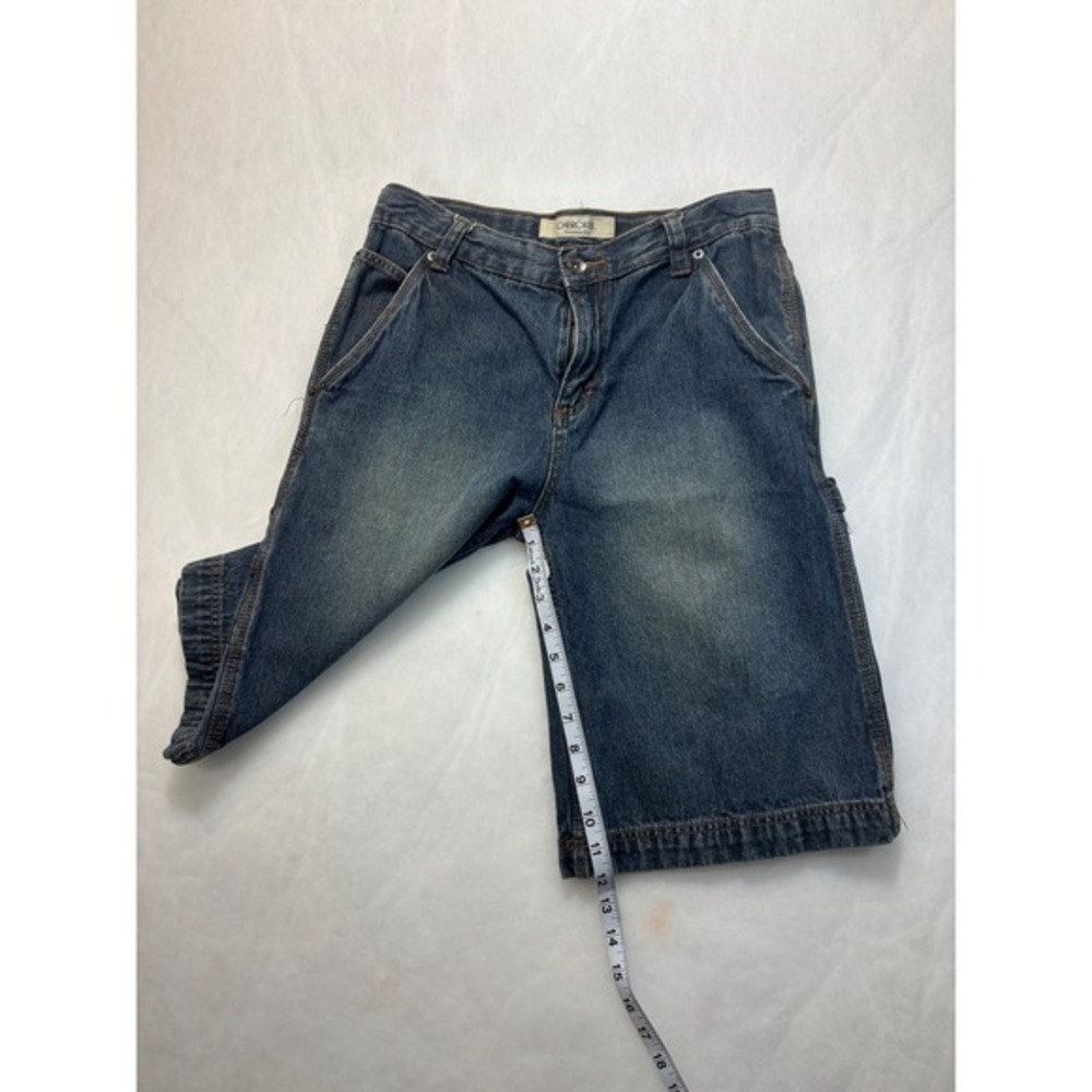 Cherokee Carpenter Fit Denim Shorts Blue Jean, Size 16,‎ Cotton - Picture 4 of 6